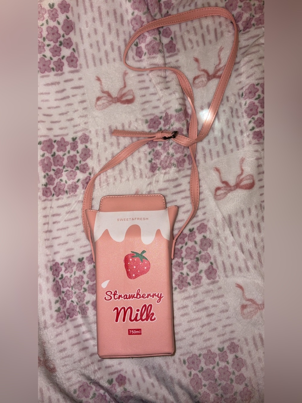 Strawberry Milk Crossbody Purse